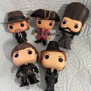 POP figures- Set of 5 unboxed POP figures -  From a smoke free home